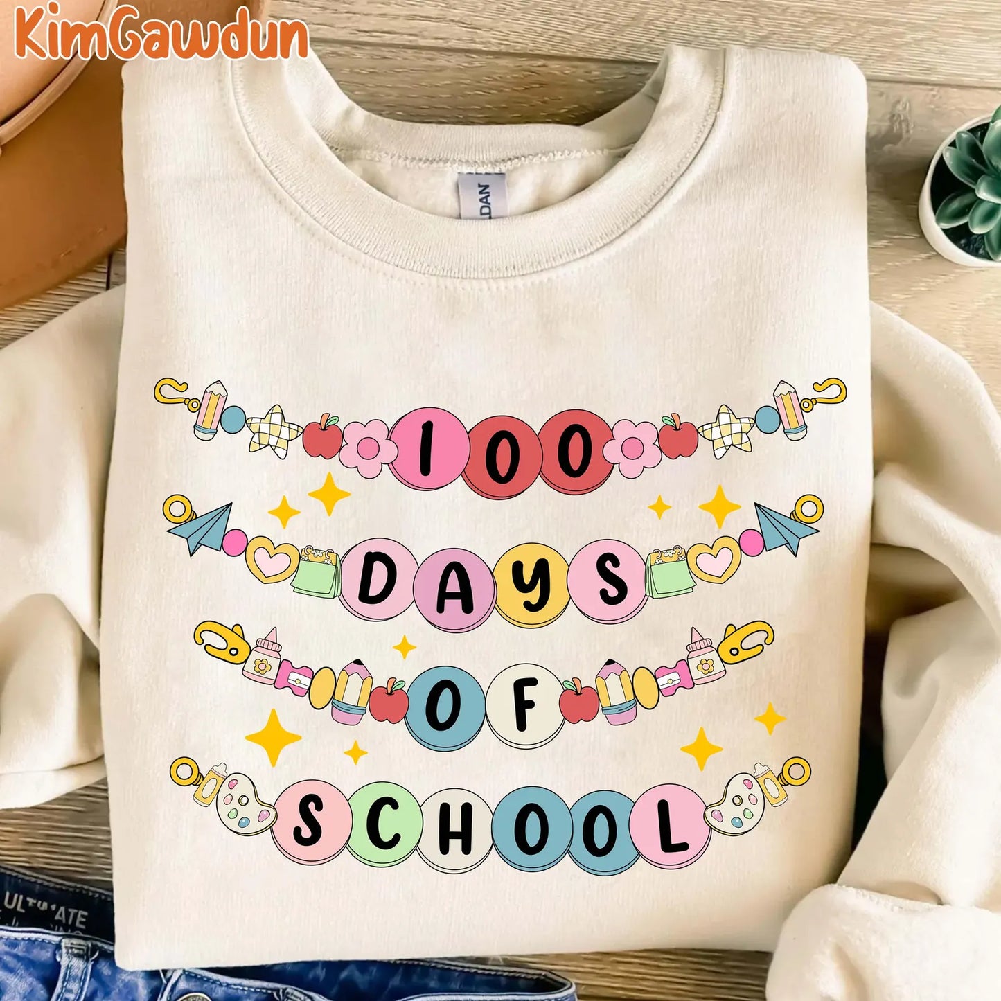 100 Days of School Sweatshirt Option